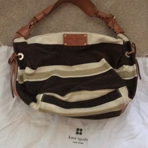 Kate spade cloth and leather purse